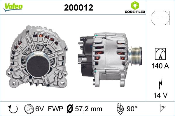 Valeo 200012 - Alternatore autozon.pro