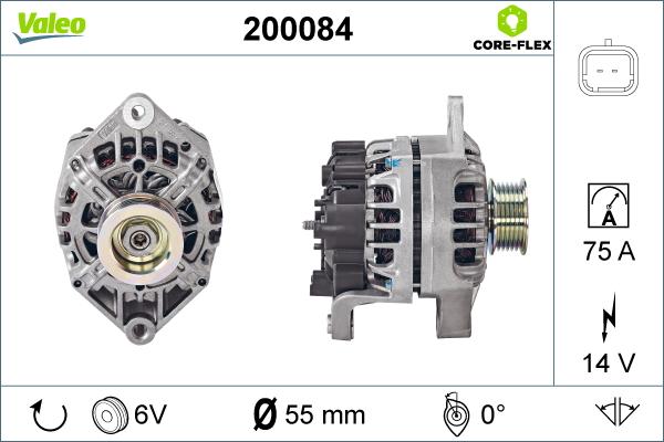 Valeo 200084 - Alternatore autozon.pro