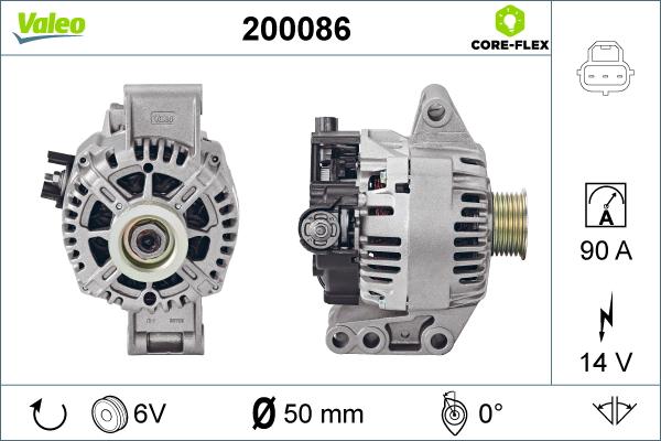 Valeo 200086 - Alternatore autozon.pro