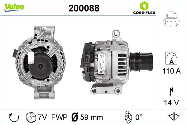 Valeo 200088 - Alternatore autozon.pro