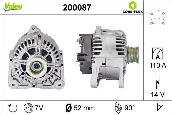 Valeo 200087 - Alternatore autozon.pro