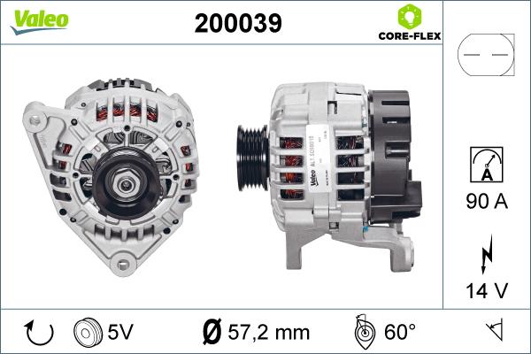 Valeo 200039 - Alternatore autozon.pro