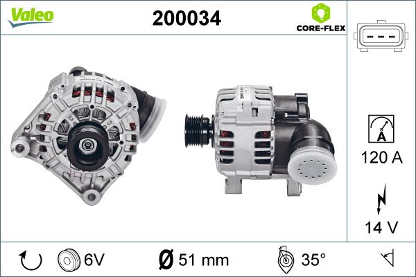 Valeo 200034 - Alternatore autozon.pro