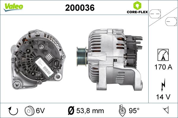 Valeo 200036 - Alternatore autozon.pro