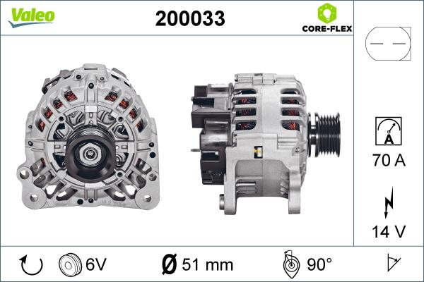 Valeo 200033 - Alternatore autozon.pro