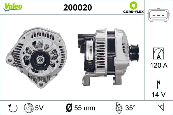 Valeo 200020 - Alternatore autozon.pro