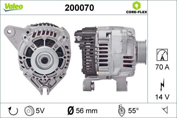 Valeo 200070 - Alternatore autozon.pro