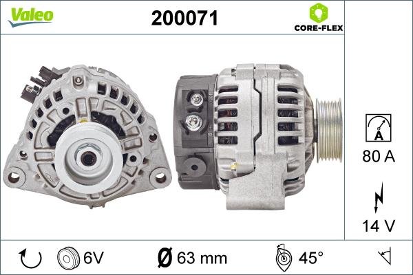 Valeo 200071 - Alternatore autozon.pro