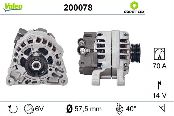 Valeo 200078 - Alternatore autozon.pro