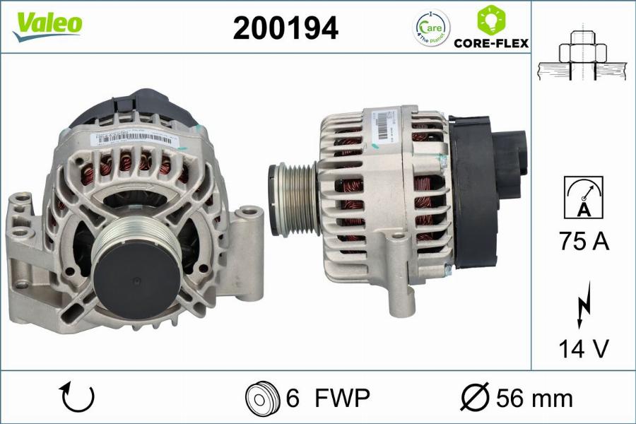 Valeo 200194 - Alternatore autozon.pro