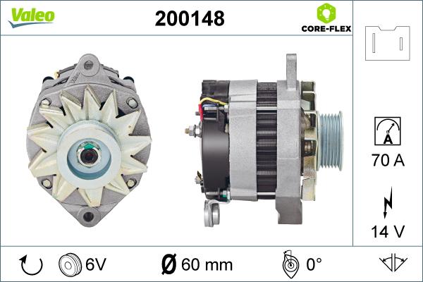 Valeo 200148 - Alternatore autozon.pro