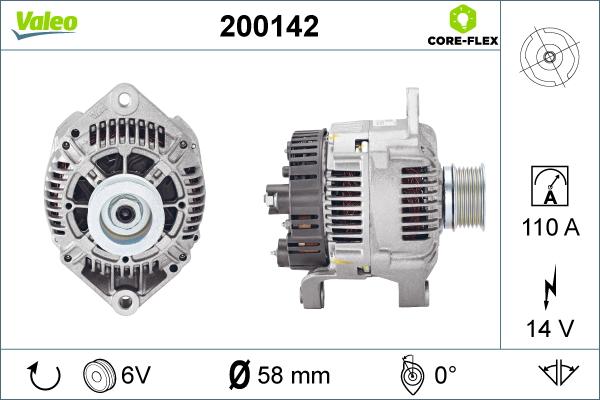 Valeo 200142 - Alternatore autozon.pro