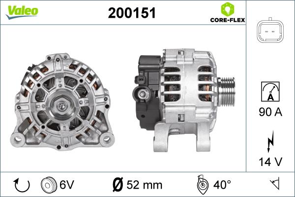 Valeo 200151 - Alternatore autozon.pro