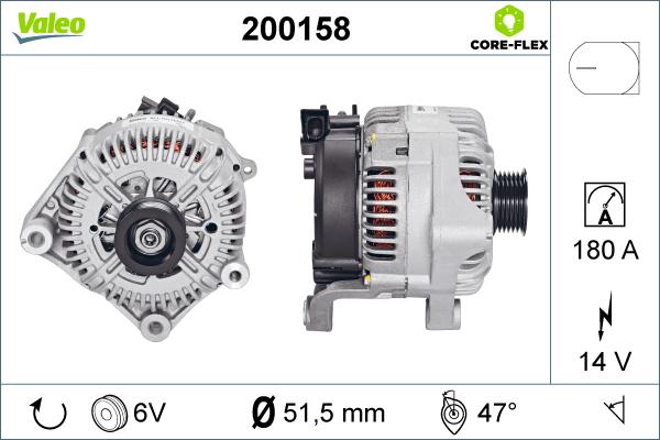 Valeo 200158 - Alternatore autozon.pro