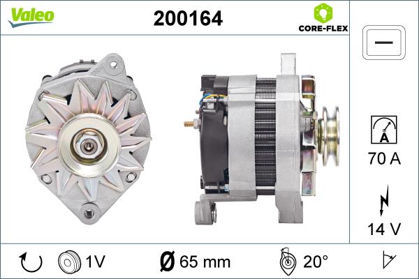 Valeo 200164 - Alternatore autozon.pro