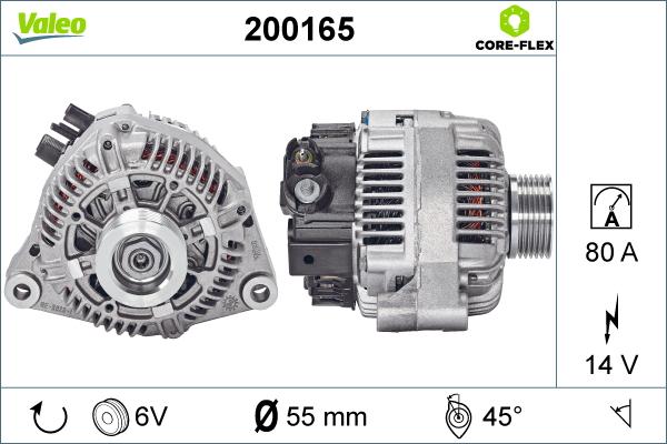 Valeo 200165 - Alternatore autozon.pro