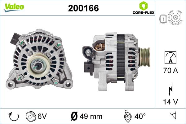 Valeo 200166 - Alternatore autozon.pro