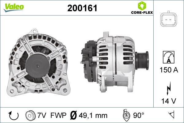 Valeo 200161 - Alternatore autozon.pro