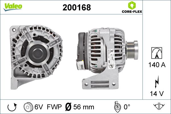 Valeo 200168 - Alternatore autozon.pro