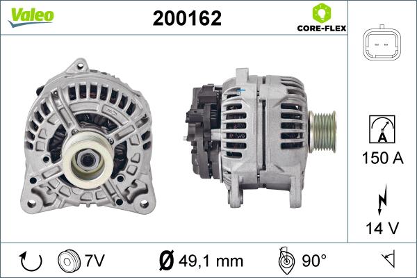 Valeo 200162 - Alternatore autozon.pro