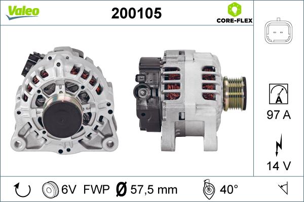 Valeo 200105 - Alternatore autozon.pro