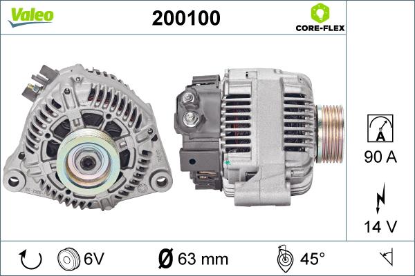 Valeo 200100 - Alternatore autozon.pro