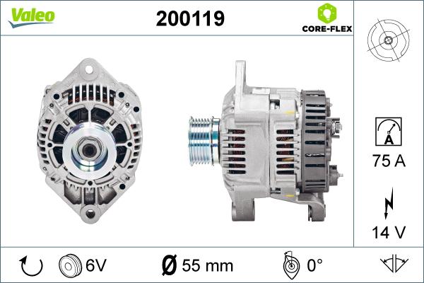 Valeo 200119 - Alternatore autozon.pro