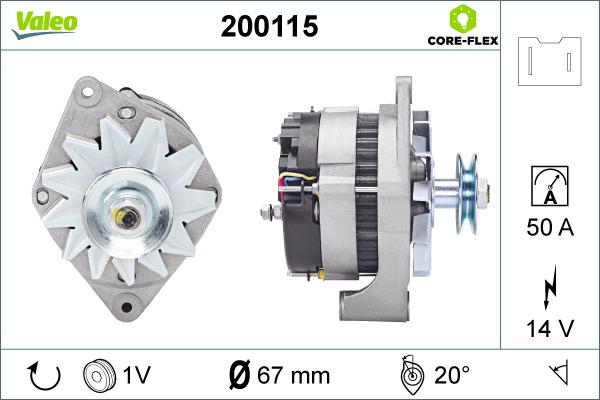 Valeo 200115 - Alternatore autozon.pro