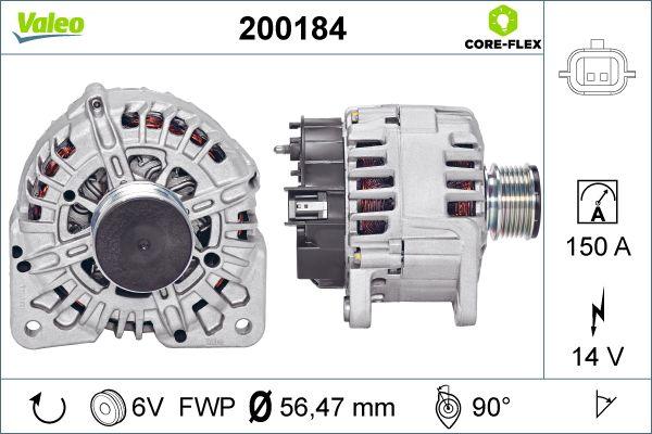 Valeo 200184 - Alternatore autozon.pro