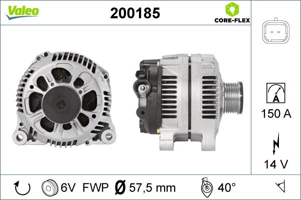 Valeo 200185 - Alternatore autozon.pro