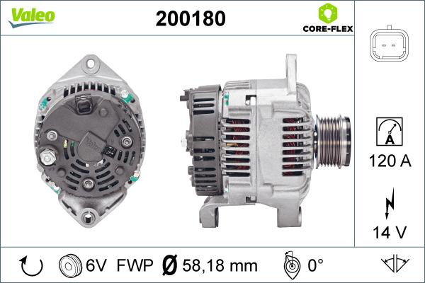 Valeo 200180 - Alternatore autozon.pro