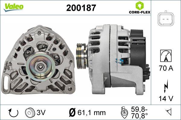 Valeo 200187 - Alternatore autozon.pro