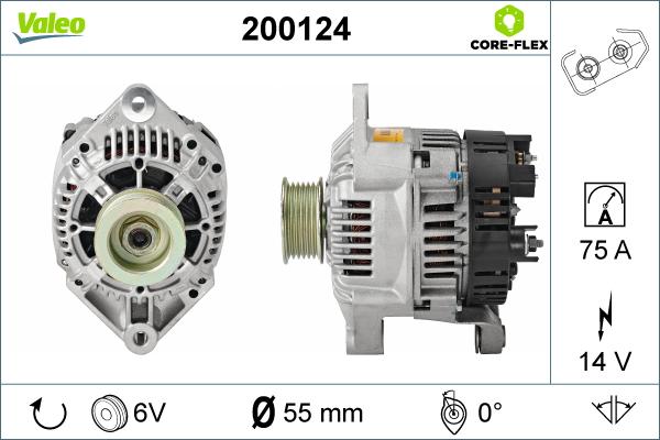 Valeo 200124 - Alternatore autozon.pro