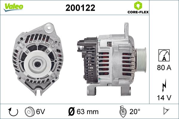 Valeo 200122 - Alternatore autozon.pro