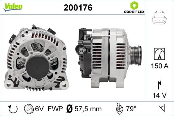 Valeo 200176 - Alternatore autozon.pro