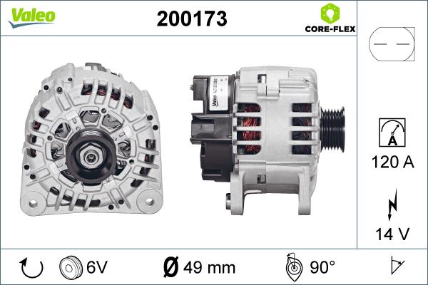 Valeo 200173 - Alternatore autozon.pro