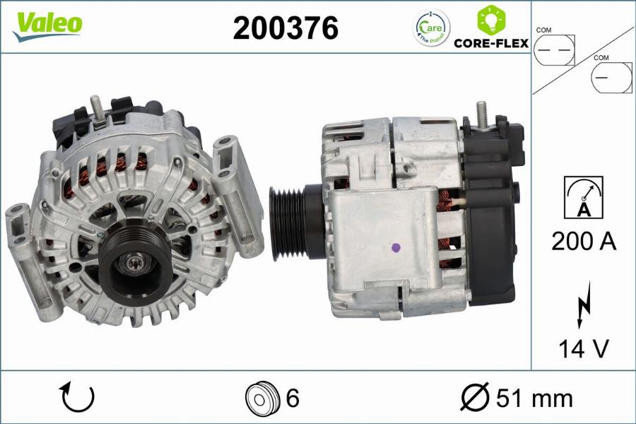 Valeo 200376 - Alternatore autozon.pro