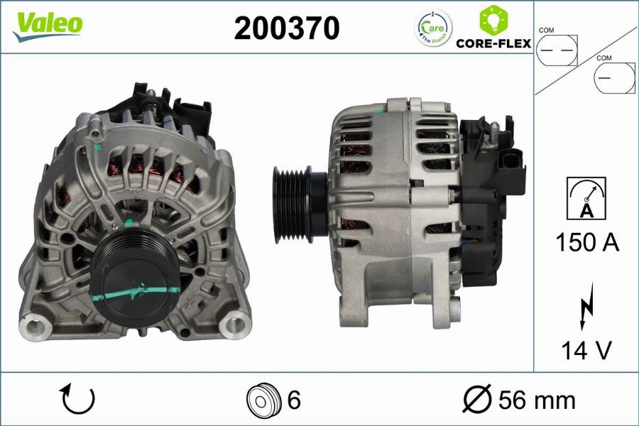 Valeo 200370 - Alternatore autozon.pro