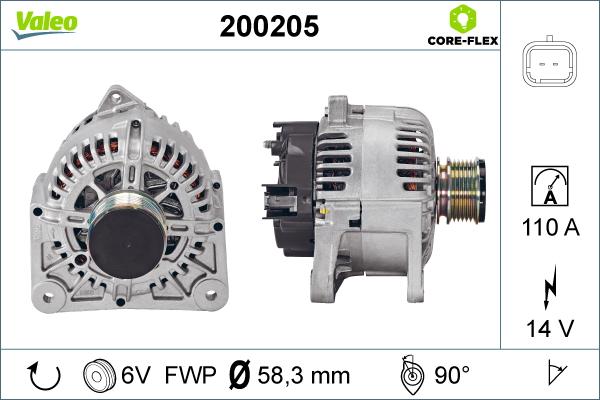 Valeo 200205 - Alternatore autozon.pro