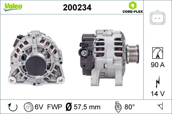 Valeo 200234 - Alternatore autozon.pro