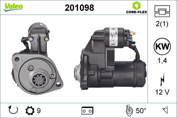 Valeo 201098 - Motorino d'avviamento autozon.pro