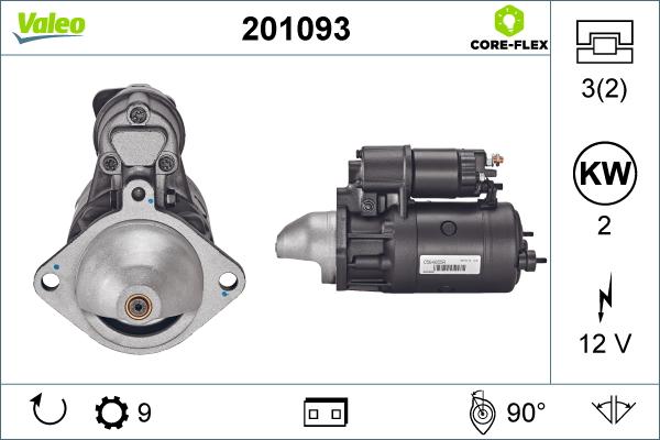 Valeo 201093 - Motorino d'avviamento autozon.pro