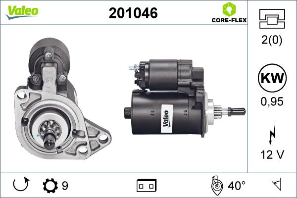 Valeo 201046 - Motorino d'avviamento autozon.pro