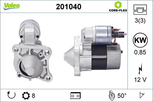 Valeo 201040 - Motorino d'avviamento autozon.pro