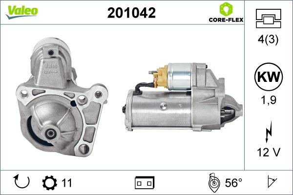 Valeo 201042 - Motorino d'avviamento autozon.pro