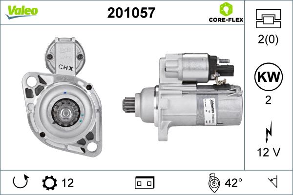 Valeo 201057 - Motorino d'avviamento autozon.pro