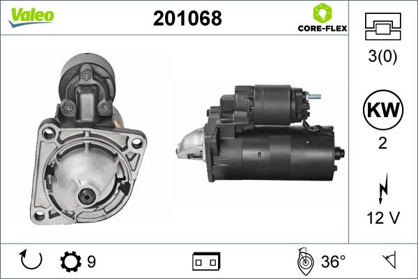 Valeo 201068 - Motorino d'avviamento autozon.pro