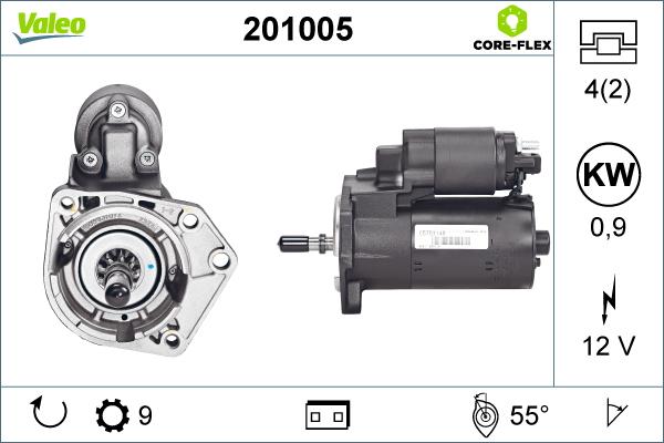 Valeo 201005 - Motorino d'avviamento autozon.pro