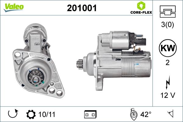 Valeo 201001 - Motorino d'avviamento autozon.pro