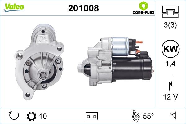 Valeo 201008 - Motorino d'avviamento autozon.pro